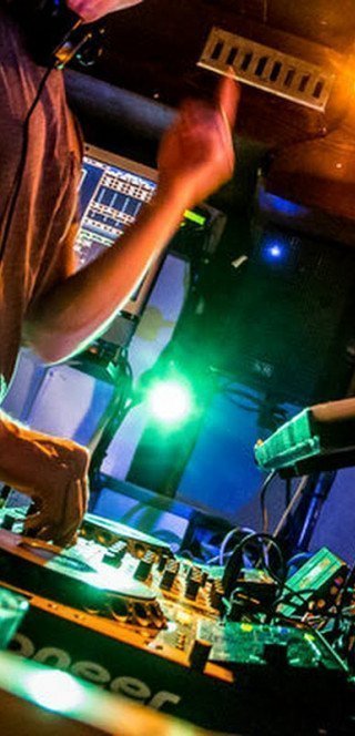 DJ in the Pöstli Club in Davos