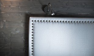 Design bed at the Morosani "Fiftyone" Hotel Davos