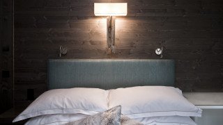 Das Bett des Standard Doppelzimmers