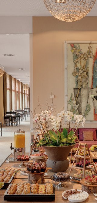 Helles Foyer im Gartensaal 