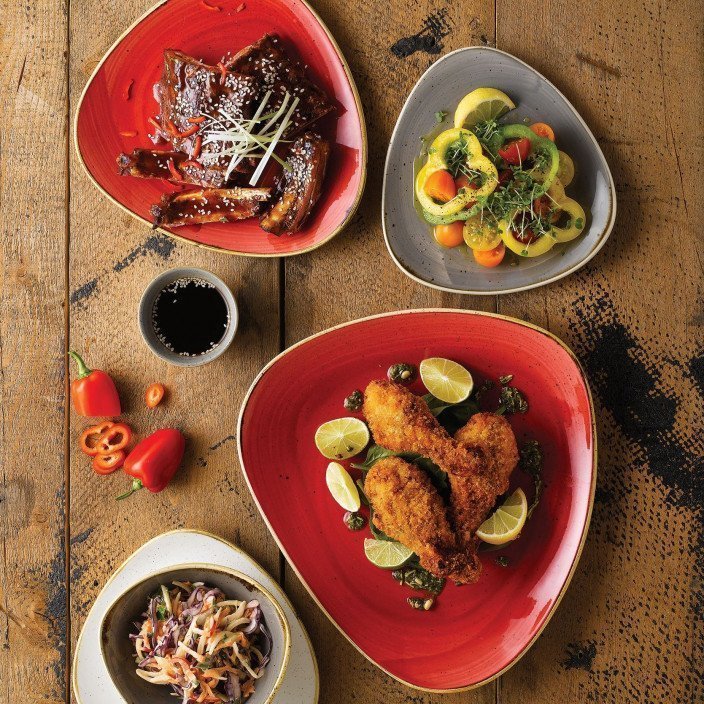 vollständiges lunch menü