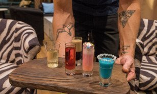 Shots at Pop-up-Shot-Bar by Morosani Hotel