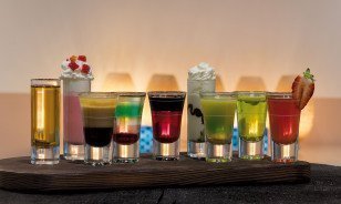 Shots at Pop-up-Shot-Bar by Morosani Hotel