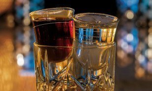 Atomic Jager Shot at Pop-up-Shot-Bar by Morosani Hotel