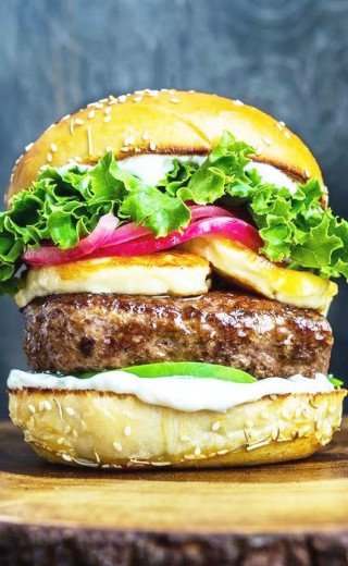 Summer Burger at Poestli Corner Restaurant