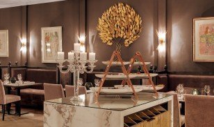 Restaurant "Damoro" of the Morosani Hotel in Davos