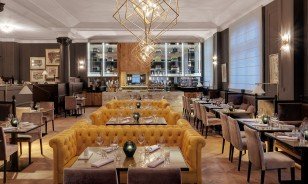 Location of the Damoro at the Morosani "Schweizerhof" in Davos