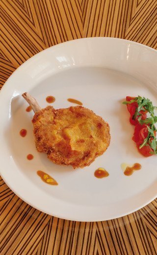 Fine Italian food at the "Damoro" in Davos