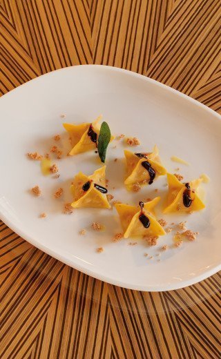 Fine Italian food at the "Damoro" in Davos