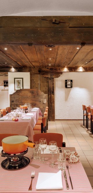 "La Cave" im Keller des Morosani Hotels in Davos