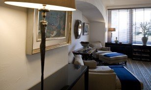 Lobby of the Morosani "Schweizerhof" in Davos