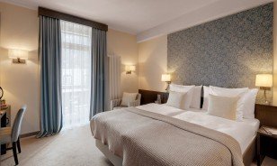 The Villa room at the Morosani "Schweizerhof" in Davos